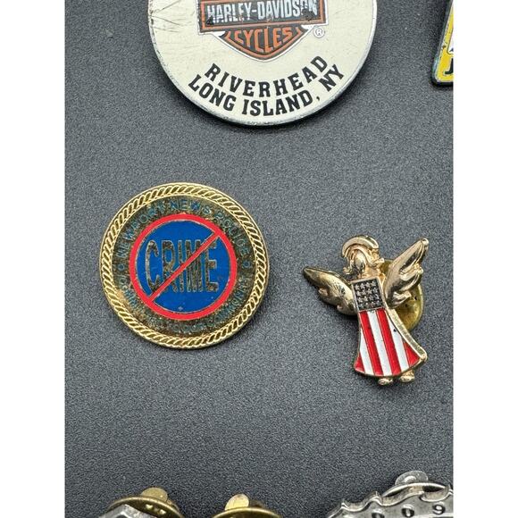 Lot Of 12 Vintage Harley Davidson & Biker Bike Week Pins Enamel See Photos - Picture 5 of 15
